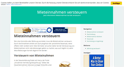 Desktop Screenshot of mieteinnahmenversteuern.com